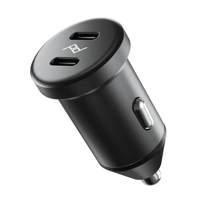 Dual Car Power Adapter - Black - 2