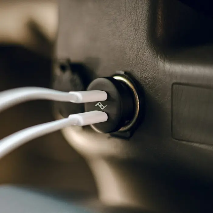 Dual Car Power Adapter - Black - 6