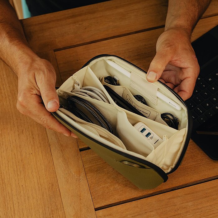 Tech Pouch Small Teknoloji Aksesuar Çantası - Kelp - 4