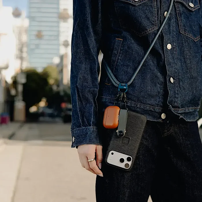 Mobile Crossbody Multi-Strap Çok Fonksiyonlu Telefon ve Aksesuar Askısı - Ocean - 1