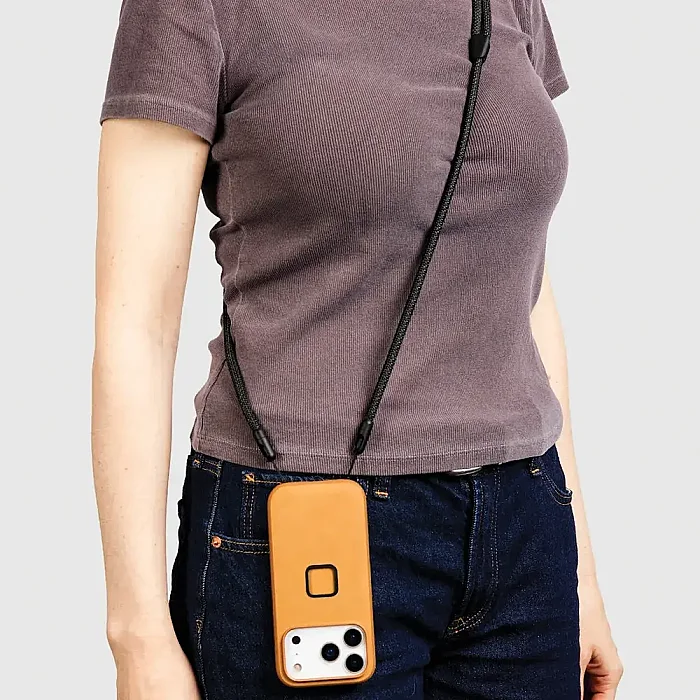 Mobile Crossbody Strap Çok Fonksiyonlu Telefon Askısı - Black - 1