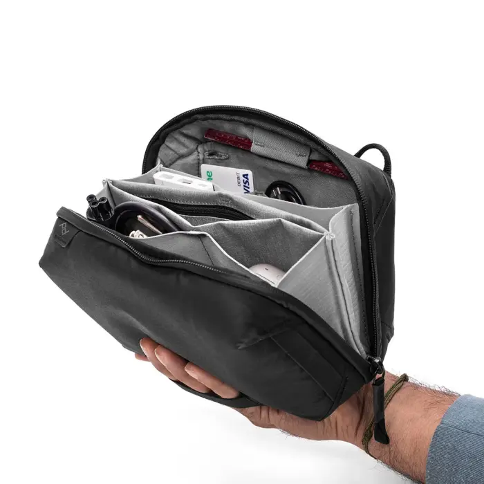 Tech Pouch Regular Teknoloji Aksesuar Çantası - Black - 11