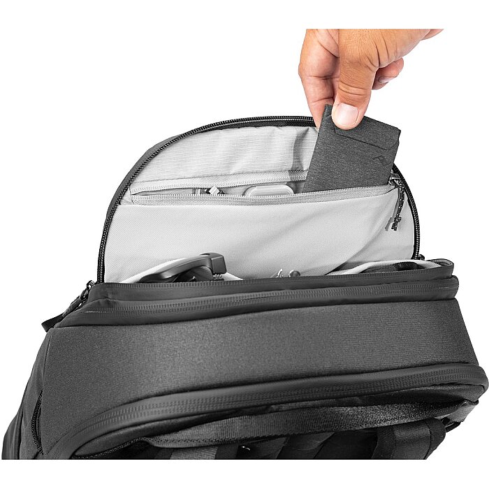 Travel Backpack 30L Modüler Seyahat Çantası - Black - 10