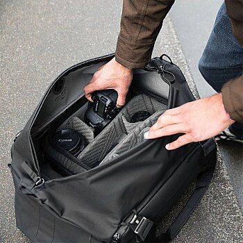 Travel Duffel 35L Seyahat Çantası - Black - 7