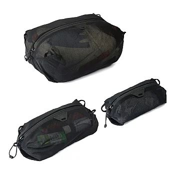 Ultralight Mesh Packing Cube Bundle – Ultra Hafif Çanta Düzenleyici Seti - Black - 2