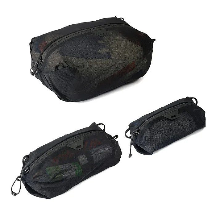 Ultralight Mesh Packing Cube Bundle – Ultra Hafif Çanta Düzenleyici Seti - Black - 2